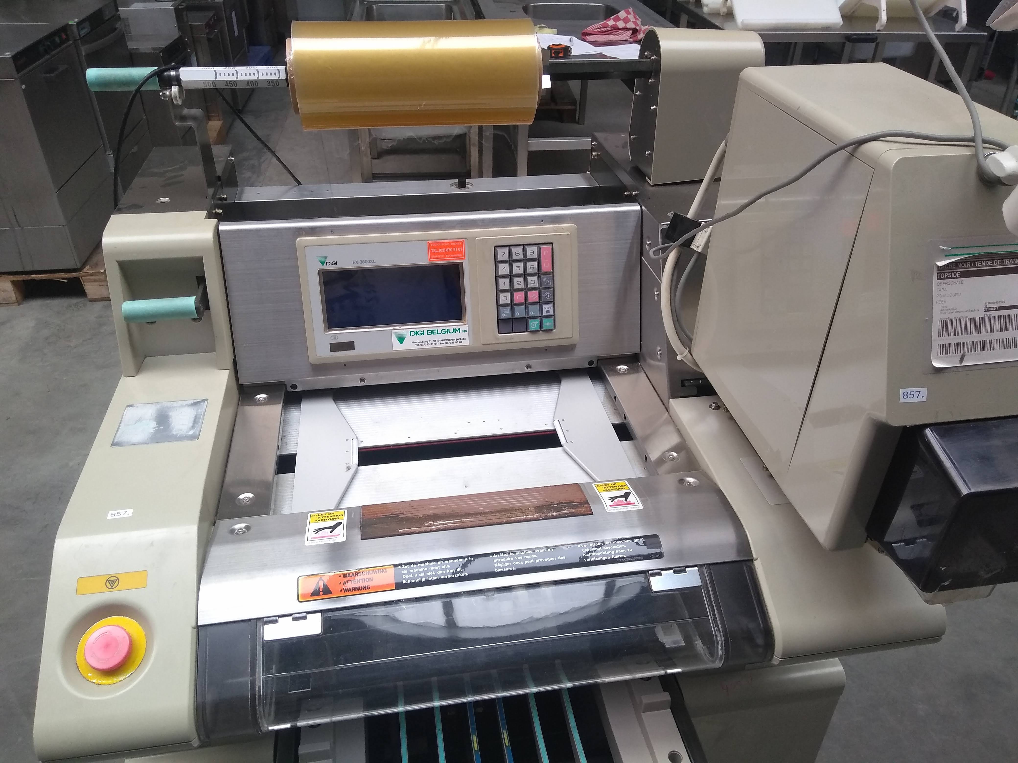 Digi FX3600 XL packaging machine for sale second hand Bart Rotsaert Machinery